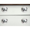 HomeRoots Set of Eight Black And White Ceramic And Metal Drawer Pull Knobs - 2 of 4