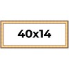 PosterPalooza | Panoramic Traditional Gold Picture Frame - UV Acrylic, Foam Board Backing, Hanging Hardware - 2 of 4