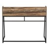 PAGED 47" L Computer Desk, Simple Modern Office Desk with Long Shelf and Trapezoidal Metal Legs for Office, Study - 3 of 4