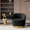 Hyleory Velvet Swivel Barrel Chair(set of 2) - 2 of 4