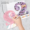 Big Dot of Happiness Two Cool - Girl - Shaped Fill-In Invitations - Pastel 2nd Birthday Party Invitation Cards with Envelopes - Set of 12 - 2 of 4
