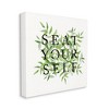 Stupell Industries Seat Yourself Botanical Leaf Bathroom Gallery Wrapped Canvas Wall Art - 3 of 3