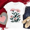 The Juniper Shop Pink Daisies Watercolor Youth Short Sleeve Tee - S - White - 4 of 4