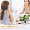 HTUTWOO 4-Layers Rotatable Jewelry Organizer Storage Box, Clear Jewelry Holder Case for Ring Earring Necklaces Bracelets Makeup Hair Accessories - 3 of 4