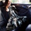 Four Season Flannel Throw Blanket with Grey Wolf Print, Versatile All-Weather Polyester Wolf-Themed Nap Blanket. - 4 of 4