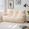 Pamapic Bean Bag Chair, Cozy Corduroy Lazy Bean Bag Sofa, 2 Seat for Home-Gray - 4 of 4
