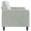 vidaXL 3-Seater Sofa Light Gray 70.9" Velvet - 3 of 4