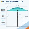 3 Tiers Patio Market Umbrella 8 Ribs, 9FT 3 Tiers Heavy Duty Outdoor Umbrella with Ventilation and Hand Crank - 2 of 4