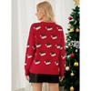 Women’s Casual Leopard Print Knitted Pullover Sweaters Long Sleeve Crew Neck Jumper Tops - 3 of 4