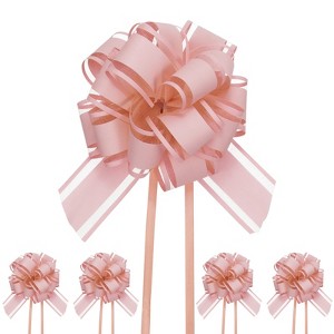 Unique Bargains Plastic Durable Glossy Waterproof Ribbon Large Pull Bow 10 Pcs - 1 of 4