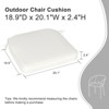Aoodor Outdoor Dining Chair Cushions Set of 4, Waterproof Patio Furniture Seat Cushions, Outdoor Chair Pads with Ties - 3 of 4