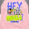 Girls' - Hey Arnold! - Arnold Spray Paint 96 Shirt Tail Raglan Graphic T-shirt - 2 of 4