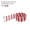 Unique Bargains Dollhouse Home DIY Decorative Miniature Ornament Wood Picket Fence - 2 of 4