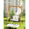 45"2-Person Outdoor Hanging Chair with Ropes - 3 of 4