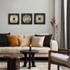 LuxenHome 3-Piece Modern Black & Gold Abstract Metal Wall Art Set, Contemporary Home Decor - 2 of 4