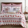 Silent Night Holiday Euro Sham Set of 2 Red - Levtex Home - 3 of 3