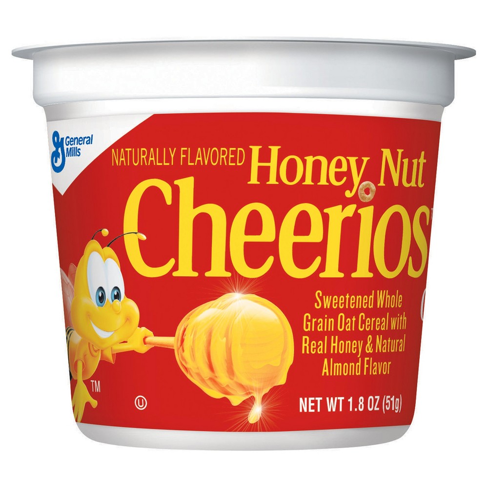 UPC 016000141551 product image for Honey Nut Cheerios Cup Breakfast Cereal - 1.8oz - General Mills | upcitemdb.com