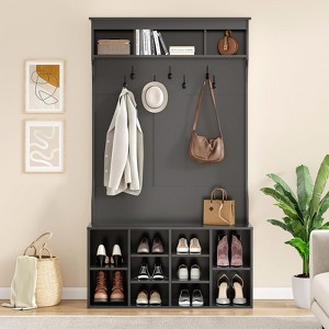 FURNIinspire Hall Trees Hall Tree With Bench And Shoe Storage - 1 of 4