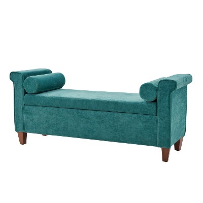 Pascual Traditional 54.3'' Wide Flip Top Storage Bench with 2 Pillows|ARTFUL LIVING DESIGN