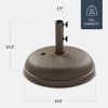 Best Choice Products Fillable Plastic Patio Umbrella Base Stand, Pole Holder w/ Adjustment Knob, Round Dome - 2 of 4