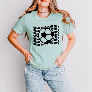 Simply Sage Market Soccer Game Day Stacked Short Sleeve Tee - 1 of 4