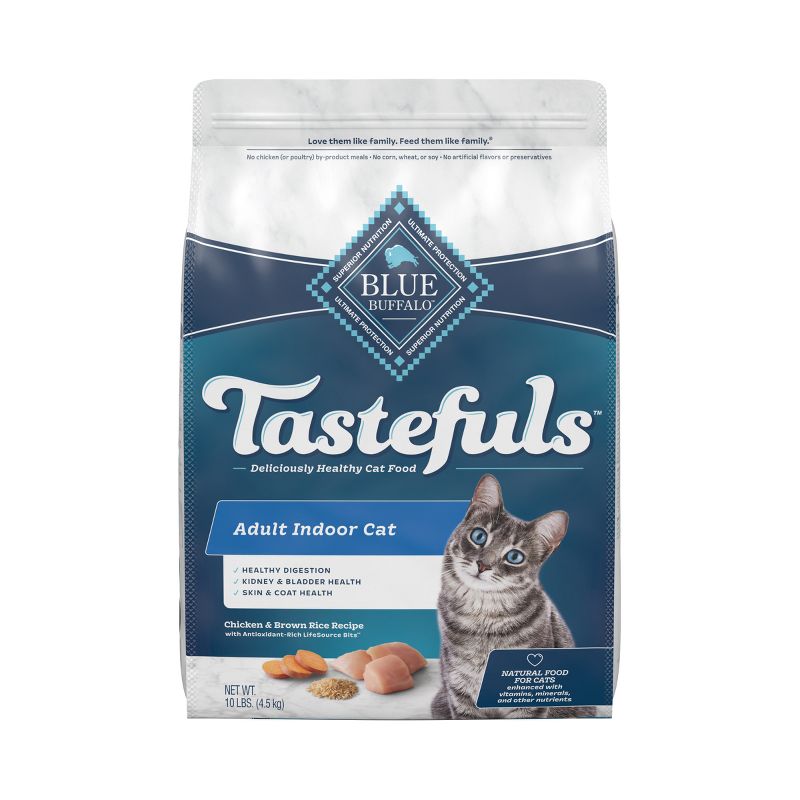 Blue Buffalo Tastefuls with Chicken Indoor Natural Adult Dry Cat Food, 1 of 6