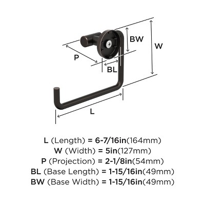 Oil-Rubbed Bronze 5" Wall-Mounted Towel Ring
