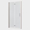 Universal Pivot Shower Door with 3/8 inch Adjustment Range and 1/4 inchTempered Glass - 2 of 4