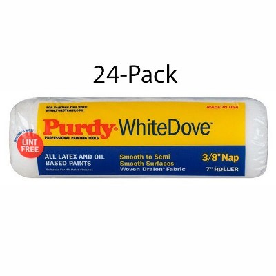 Genuine Purdy 24 Pack White Dove 7" x 3/8" Nap Roller Covers 140670072-24PK
