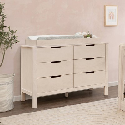 Washed Natural Double Nursery Dresser with Soft Close Drawer