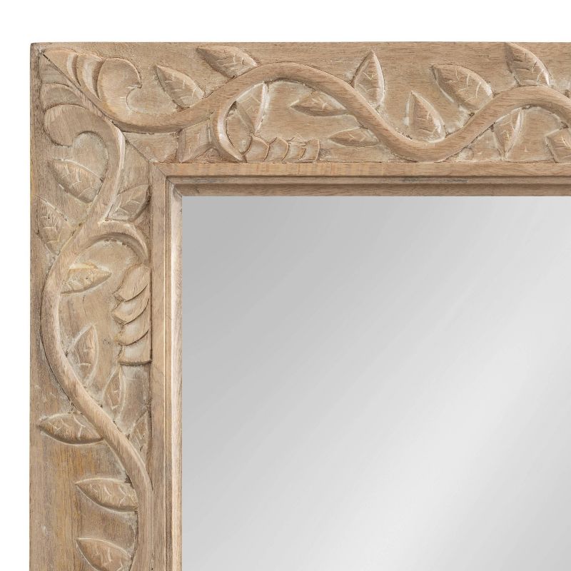 Kate & Laurel All Things Decor 24"x32" Natesa Carved Wood Mirror , 2 of 9