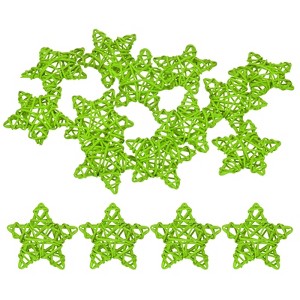 Unique Bargains Pentagram Wicker Rattan Balls Decorative Bowl Fillers 2.36 Inch 12 Pcs - 1 of 4