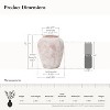 LuxenHome Marble Brown and White 12.4-Inch Tall Terracotta Vase Multicolored - 3 of 4