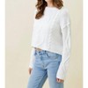 Women's Raw Cable Sweater - mystree - 4 of 4
