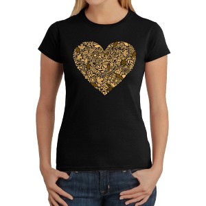LA Pop Art Fall Vibes  - Women's Word Art T-Shirt - 1 of 4