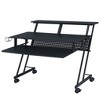PAGED Home Office Desk 71" L Simple Modern Music Desk with Open Storage Shelves and Earphone Hook for Office - 2 of 4