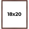 PosterPalooza | Classic Modern Brown Picture Frame - UV Acrylic, Foam Board Backing, Hanging Hardware - 2 of 4