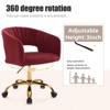 HOMEFUN Velvet Morden Cute Upholstered Task Chair - 4 of 4