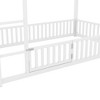 PAGED Twin Size Loft Bed Wooden Bed Frame with 2 Drawers, 2 Shelves, Wardrobes and Storage Stairs for Bedroom - 4 of 4