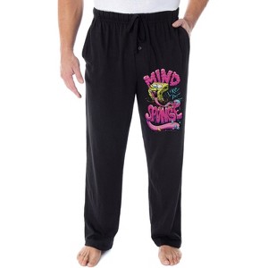 SpongeBob SquarePants Pajama Pants Men's Mind Like A Sponge Lounge Pants Black - 1 of 3