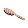 Bass Brushes Shine & Condition Hair Brush with 100% Natural Bristle + Nylon Pin Pure Bamboo Handle Large Oval Striped Bamboo - 4 of 4