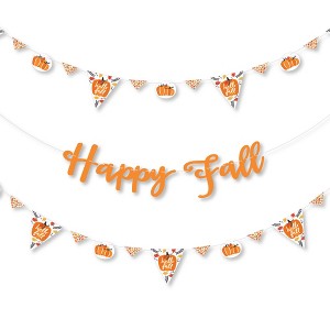 Big Dot of Happiness Fall Pumpkin - Halloween or Thanksgiving Party Letter Banner Decoration - 36 Banner Cutouts and Happy Fall Banner Letters - 1 of 4