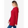 Woman Within Plus Size Waffle Thermal Sweatshirt - 4 of 4