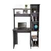 CAVINAS Versalles Writing Desk with 2 Bookshelves,5-Tier Storage Computer Desk for Small Spaces,Home Office - 2 of 4