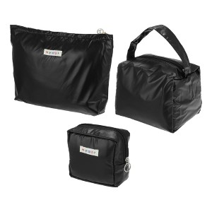 Unique Bargains Women's Travel Makeup Bag Sst 3 Pcs - 1 of 4