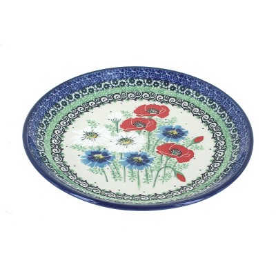 Blue Rose Polish Pottery Summer Dawn Dessert Plate