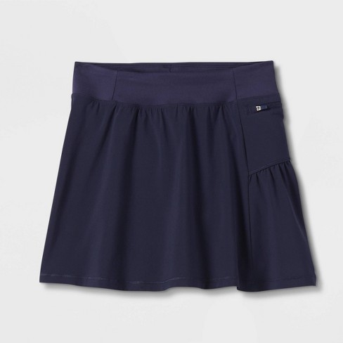 Girls' Woven Skort - All In Motion™ Dark Blue S : Target