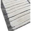 Home Mart Goods Soft Plush Beige Ivory Grey Moroccan Handmade Hand-Knotted New Zealand Wool Natural Area Rug - 3 of 4