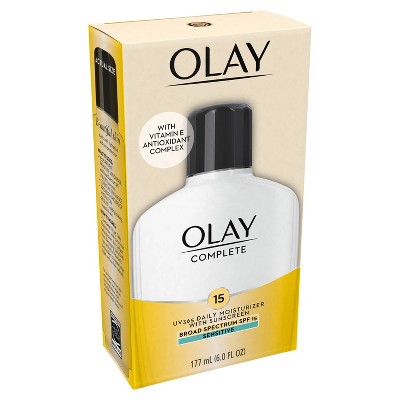 Olay Complete Lotion Moisturizer Sensitive Skin - Spf 15 - 6 Fl Oz : Target