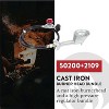 GasOne High Pressure Cast-Iron Round Burner Head with Brass Fitting O, Regulator & Hose, 50200+2109 - 2 of 4